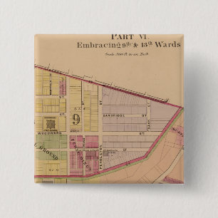 Cincinnati, Ohio 8 Vierkante Button 5,1 Cm