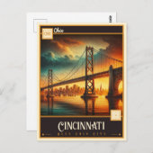 Cincinnati, Ohio | Briefkaart (Voorkant / Achterkant)