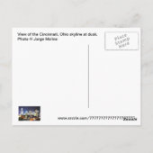 Cincinnati, Ohio, de koningin City. Briefkaart (Achterkant)