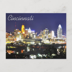 Cincinnati, Ohio, de Queen City. Briefkaart