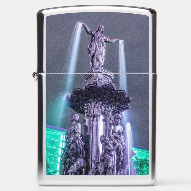 Cincinnati Ohio Fountain Square - Zippo Lighter (Voorkant)