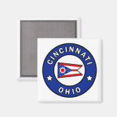Cincinnati Ohio Magneet (Voorkant / Achterkant)