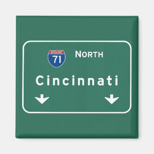 Cincinnati Ohio oh Interstate Highway Freeway : Magneet