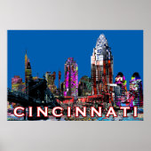 Cincinnati, Ohio op graffiti Poster (Voorkant)