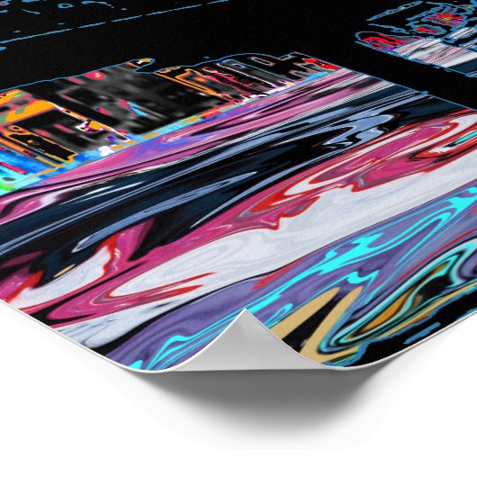 Cincinnati, Ohio op graffiti Poster (Hoek)