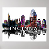 Cincinnati, Ohio op graffiti Poster (Voorkant)