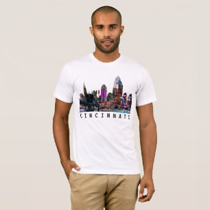 Cincinnati, Ohio op graffiti T-shirt