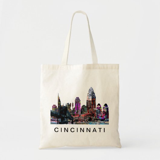 Cincinnati, Ohio op graffiti Tote Bag (Voorkant)