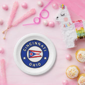Cincinnati Ohio Papieren Bordje (Feest)