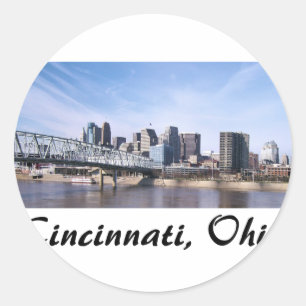 Cincinnati Ohio Ronde Sticker