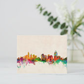 Cincinnati Ohio Skyline Cityscape Briefkaart (Staand voorkant)