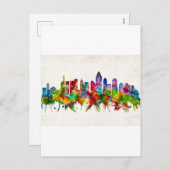 Cincinnati Ohio Skyline Feestdagenkaart (Voorkant / Achterkant)