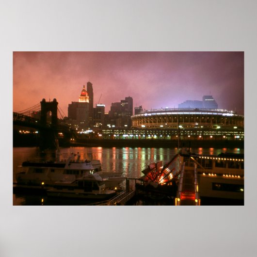 Cincinnati Ohio Sunset - Foto Art Poster (Voorkant)