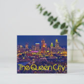 Cincinnati, Ohio, The Queen City Briefkaart (Staand voorkant)