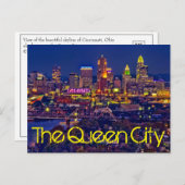 Cincinnati, Ohio, The Queen City Briefkaart (Voorkant / Achterkant)