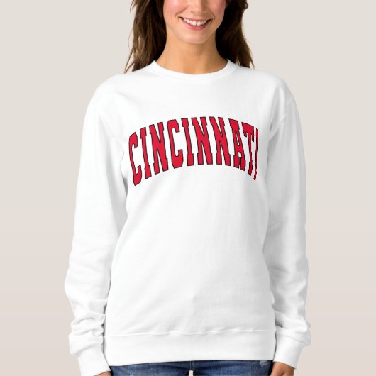 Cincinnati Ohio Varsity College Style Swea Trui (Voorkant)