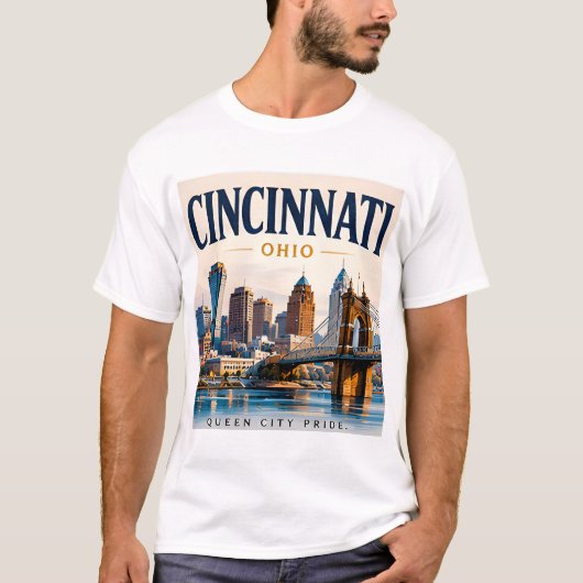 Cincinnati Rivierstad T-shirt (Voorkant)