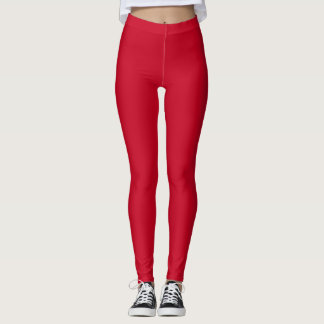Cincinnati Rood Effen Kleur Leggings