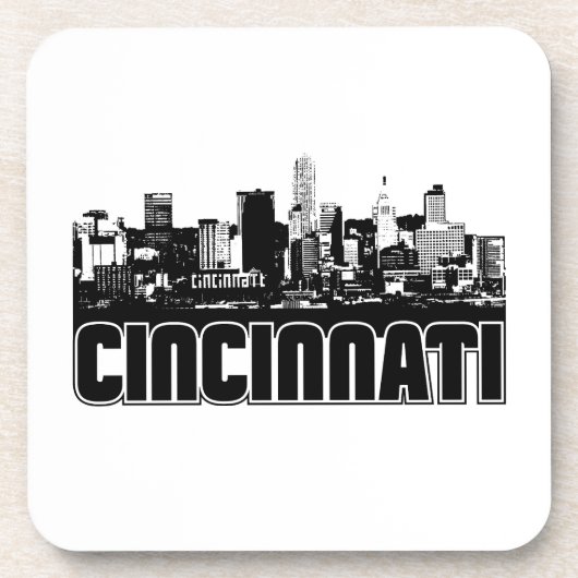 Cincinnati Skyline Bier Onderzetter (Voorkant)