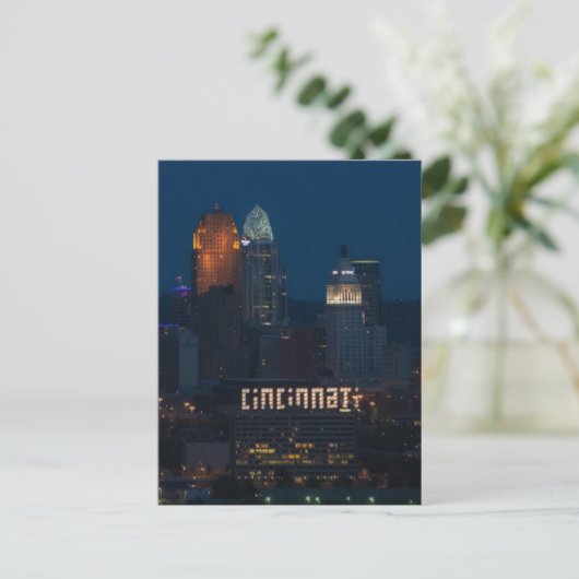 CINCINNATI. SKYLINE-Briefkaarten ONDERTEKENEN Briefkaart (Staand voorkant)