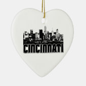Cincinnati Skyline Keramisch Ornament (Rechts)