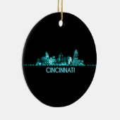 Cincinnati Skyline Keramisch Ornament (Rechts)