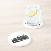 Cincinnati Skyline Zandsteen Onderzetter (Zijkant)