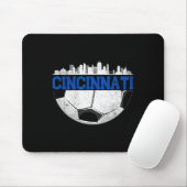 Cincinnati Soccer Distressed Cincy nati  Muismat (Met muis)