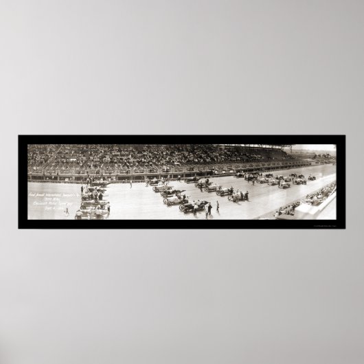 Cincinnati Speedway Foto 1916 Poster (Voorkant)