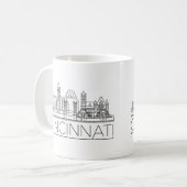 Cincinnati | Stijlvolle Skyline Koffiemok (Voorkant links)