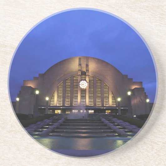 Cincinnati Union Terminal/Museum Center Zandsteen Onderzetter (Voorkant)