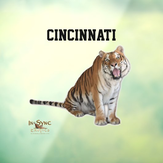 Cincinnati Window Cling Raamsticker (Vel 3)