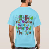 Cinco celebration canvas light blue t-shirt (Achterkant)