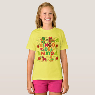 Cinco celebration canvas yellow t-shirt