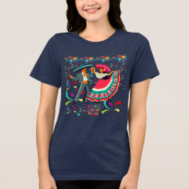 Cinco colorwave deep navy Tri-Blend shirt