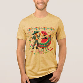 Cinco colorwave mustard Tri-Blend shirt