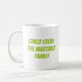 Cinco Crew Gepersonaliseerde achternaam Koffiemok (Links)