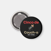 Cinco de Couch-o Remote Control Sombrero Funny Magneet (Voorkant / Achterkant)