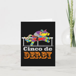 Cinco De Derby Schattige Paardenrennen Cinco De Ma Kaart