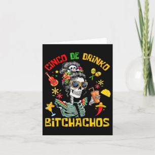 Cinco De Drinko Achos Cinco De Mayo Drinken Kaart