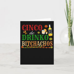 Cinco de Drinko Achos Mannen vrouwen Drink Kaart