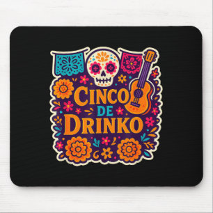 Cinco de drinko feest vijfde mei maand feest 5 muismat