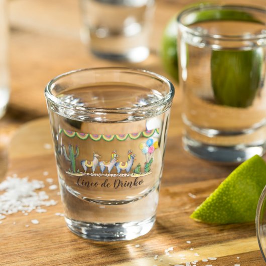 “Cinco De Drinko" | Fiesta Lama Shot Glas