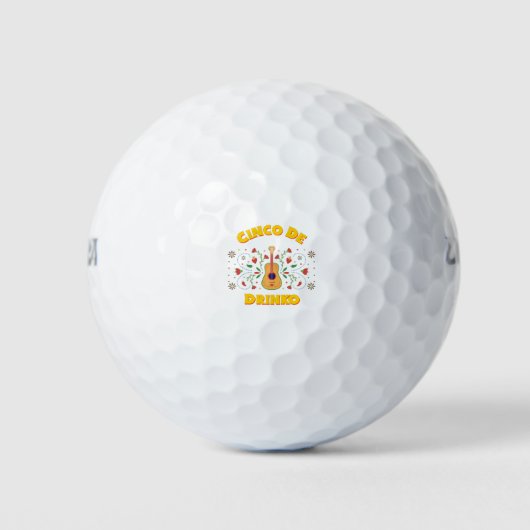 Cinco De Drinko Golfballen (Voorkant)