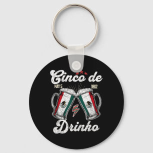 Cinco de Drinko Mexican Party 5 De Mayo Beer Drink Sleutelhanger