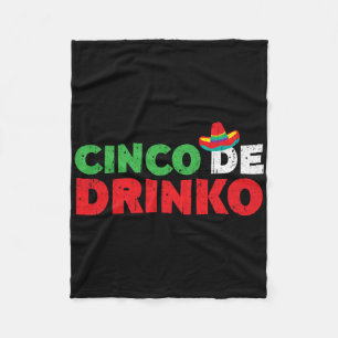 Cinco de Drinko Shirt Mannen Vrouwen Cinco de Mayo Fleece Deken