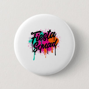 Cinco de Mayo 2024 Fiesta Squad Fiesta Mexicaanse Ronde Button 5,7 Cm