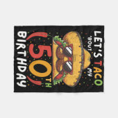 Cinco de Mayo 50e verjaardag Taco Leeftijd 50 Mexi Fleece Deken (Voorkant (Horizontaal))