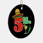 Cinco De Mayo 5 Cinco De Mayo Mexican Fiesta Keramisch Ornament (Rechts)