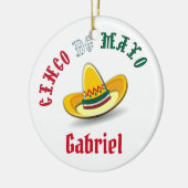  Cinco de Mayo 5 mei Fiesta Keramisch Ornament (Links)